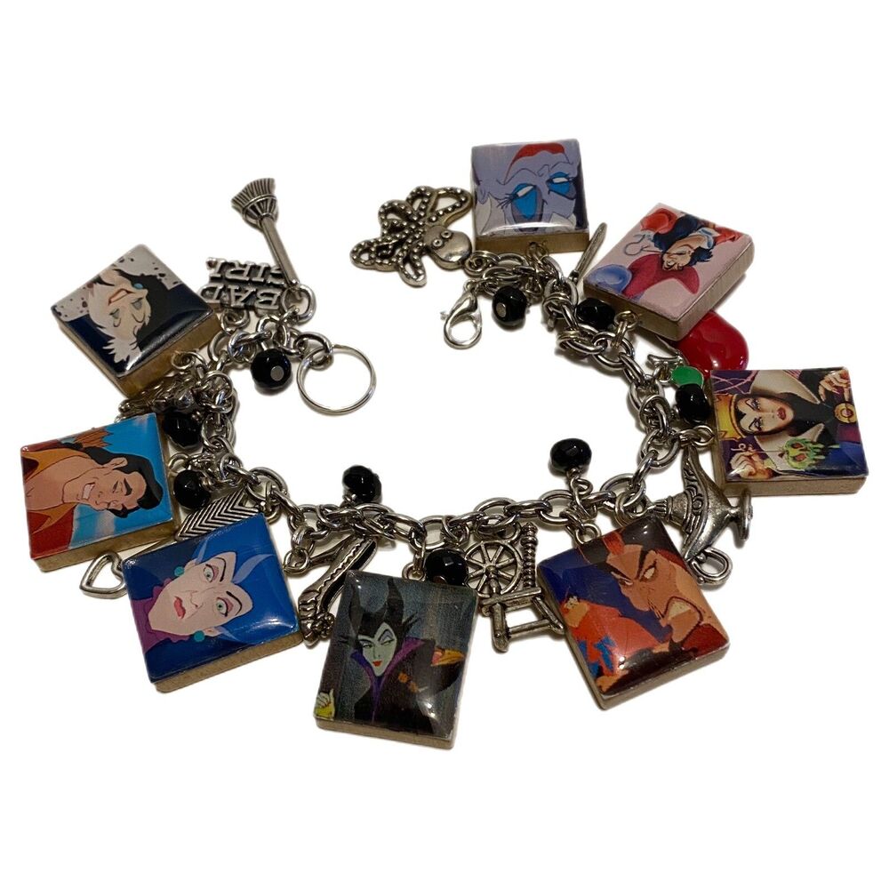Disney EVIL ONES Bracelet ~ Disney Evil Characters ~ With Evil Characters ~ Rare